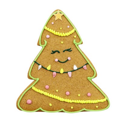 Set 3 Cortadores de galletas con motivos de Arbol de Navidad para reposteria