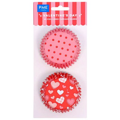 Capsulas Cupcakes con motivos de Corazones de San Valentin