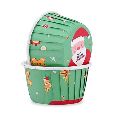 Capsulas Rigidas Cupcakes con motivos de Navidad para reposteria creativa