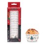 Capsulas Rigidas Cupcakes con motivos de Papa Noel para reposteria creativa