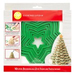 Cortadores de galletas para elaborar un Arbol de Navidad en reposteria
