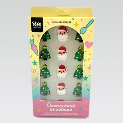 Decoraciones Azucar comestibles de Navidad para reposteria