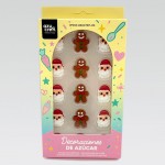 Decoraciones Azucar comestibles de Navidad Papá Noel y Jengibre