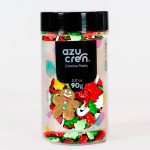 Sprinkles comestibles de Navidad con motivos de Papa Noel del fabricante Azucren