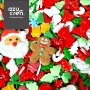 Sprinkles de Navidad con motivos de Papa Noel del fabricante Azucren
