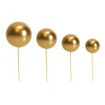 Bolas Decorativas para tartas del fabricante Azucren, en color dorado