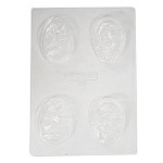 Set Moldes de Huevos de Chocolate con diseño craquelado para reposteria