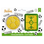 Set cortadores galletas de Campo Futbol balon en reposteria