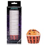 Capsulas Rigidas para Cupcakes con motivos de Calabazas de Halloween